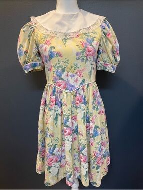 Vintage Floral Tea Dress Cottagecore